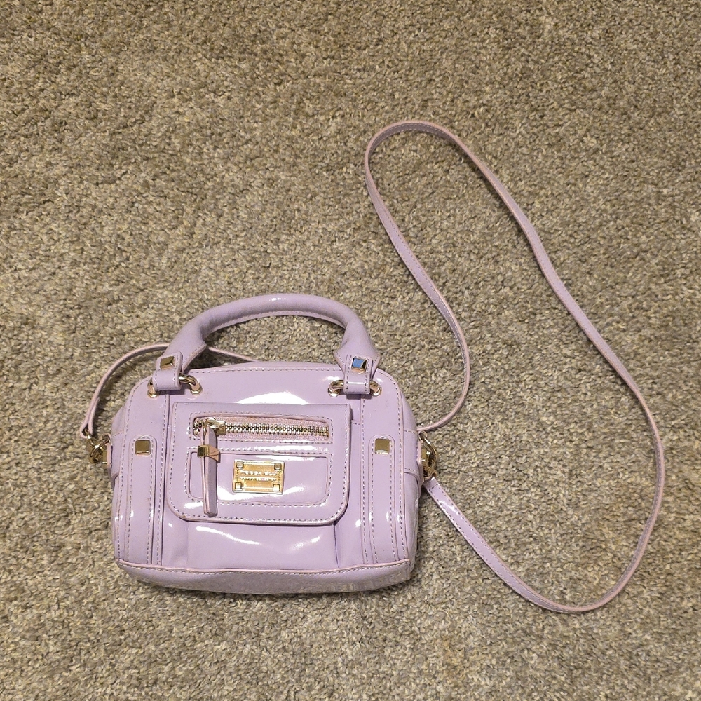 TOSCA BLU Purple Mini Bag with Gold Hardware
